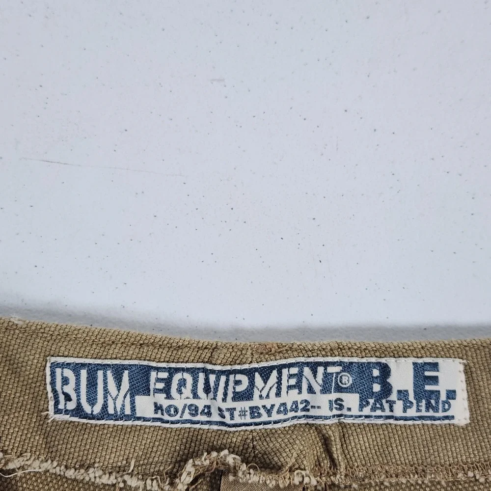 Bum‎ Equipment Mens Tan Cargo Pants Size 34x31 100 Percent Cotton Khaki Utility - Picture 7 of 11